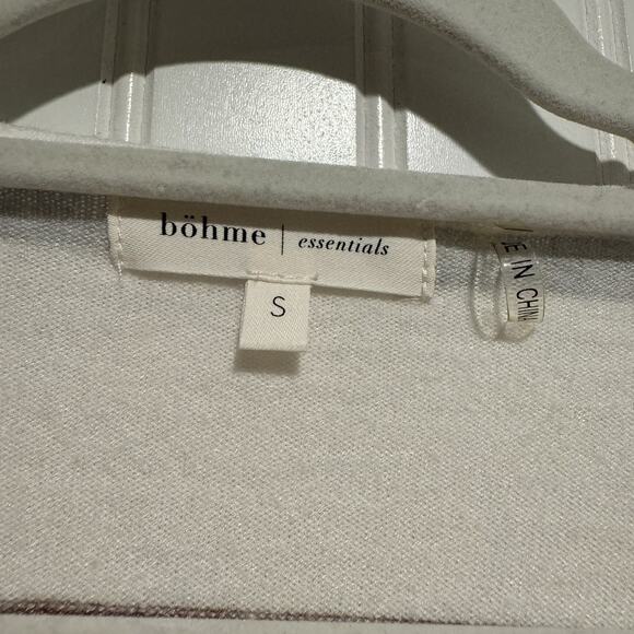 Bohme Pastel Striped Sweater V Neck Size Small - Picture 4 of 6